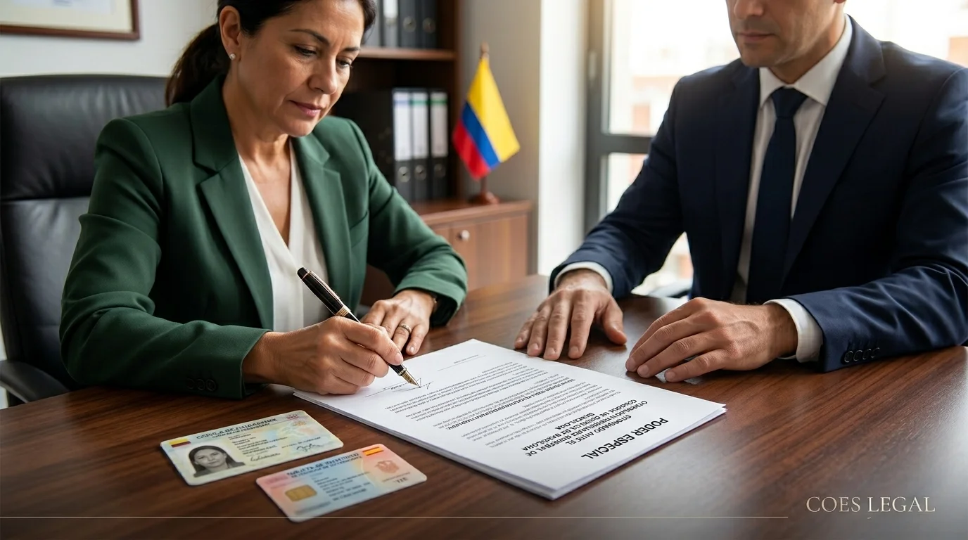 Poder especial desde el extranjero para Colombia — COES LEGAL